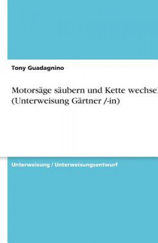 Carte Motorsäge säubern und Kette wechseln (Unterweisung Gärtner /-in) Tony Guadagnino