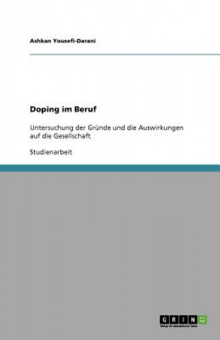 Könyv Doping im Beruf Ashkan Yousefi-Darani