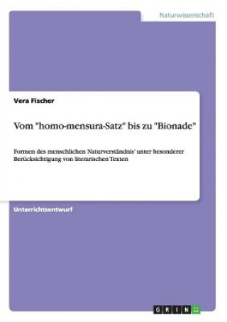 Könyv Vom homo-mensura-Satz bis zu Bionade Vera Fischer