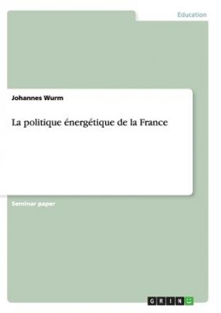 Könyv politique energetique de la France Johannes Wurm
