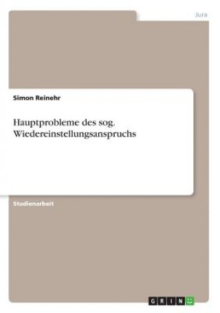 Kniha Hauptprobleme des sog. Wiedereinstellungsanspruchs Simon Reinehr