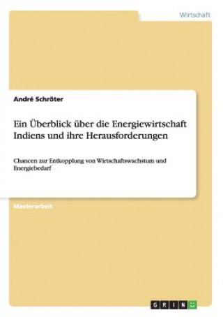 Libro UEberblick uber die Energiewirtschaft Indiens und ihre Herausforderungen André Schröter