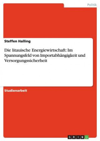 Könyv litauische Energiewirtschaft Steffen Halling