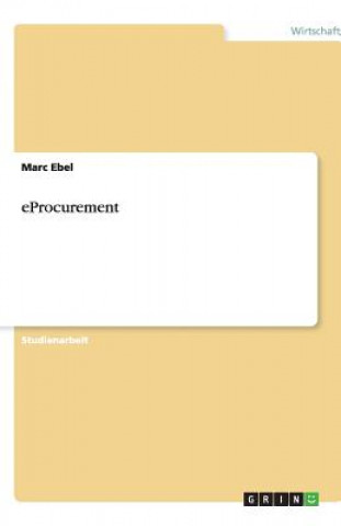 Knjiga eProcurement Marc Ebel