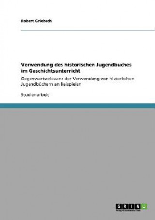 Buch Verwendung des historischen Jugendbuches im Geschichtsunterricht Robert Griebsch