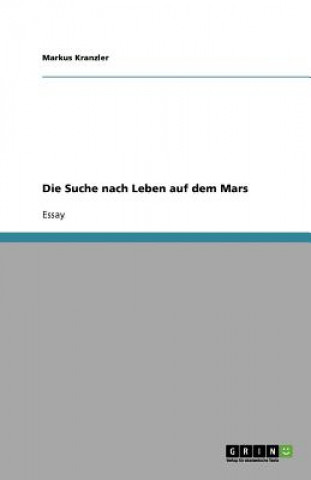 Kniha Suche nach Leben auf dem Mars Markus Kranzler