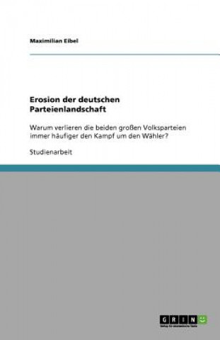 Könyv Erosion der deutschen Parteienlandschaft Maximilian Eibel