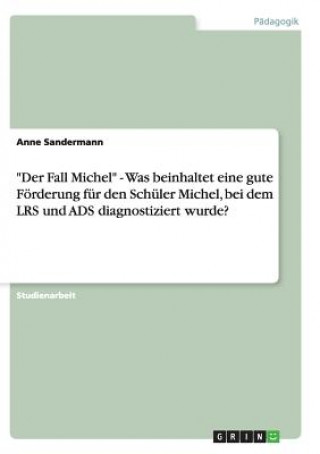 Könyv Fall Michel - Was beinhaltet eine gute Foerderung fur den Schuler Michel, bei dem LRS und ADS diagnostiziert wurde? Anne Sandermann