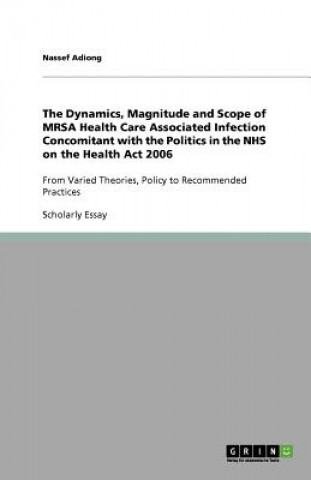 Carte Dynamics, Magnitude and Scope of MRSA Health Care Associated Infection Concomitant with the Politics in the NHS on the Health Act 2006 Nassef Adiong