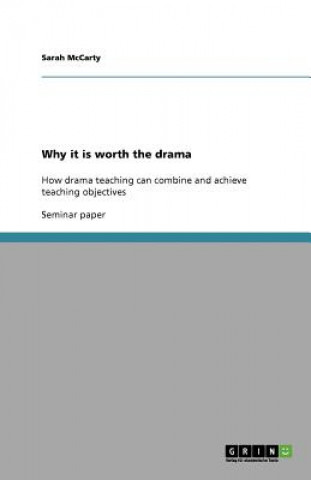 Kniha Why it is worth the drama Sarah McCarty