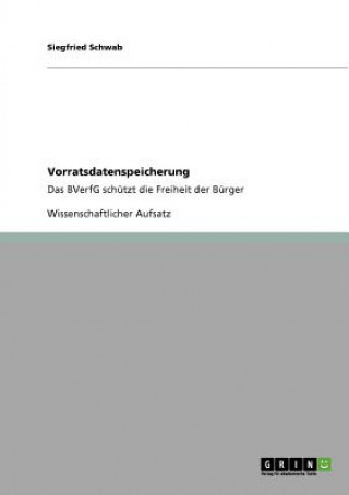 Kniha Vorratsdatenspeicherung Siegfried Schwab