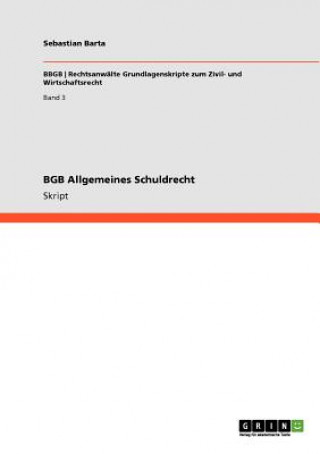 Book BGB Allgemeines Schuldrecht Sebastian Barta