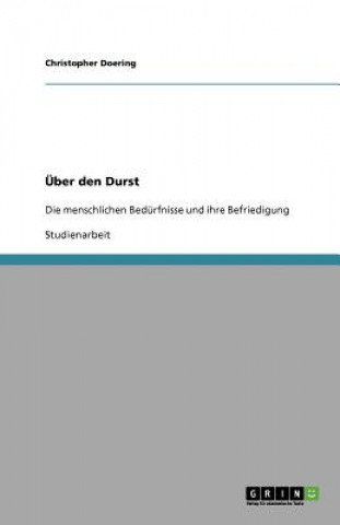 Book UEber den Durst Christopher Doering
