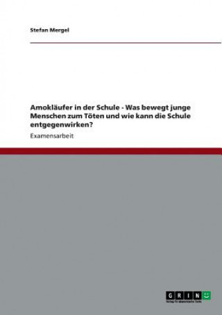 Könyv Amoklaufer in der Schule - Was bewegt junge Menschen zum Toeten und wie kann die Schule entgegenwirken? Stefan Mergel