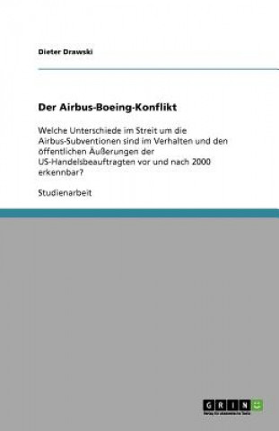 Libro Der Airbus-Boeing-Konflikt Dieter Drawski