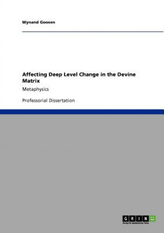 Könyv Affecting Deep Level Change in the Devine Matrix Wynand Goosen