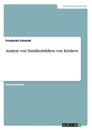 Könyv Analyse von Familienbildern von Kindern Friederike Schmidt