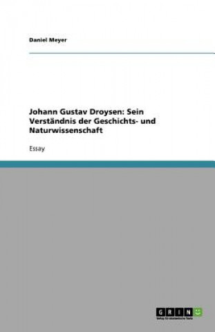 Kniha Johann Gustav Droysen Daniel Meyer
