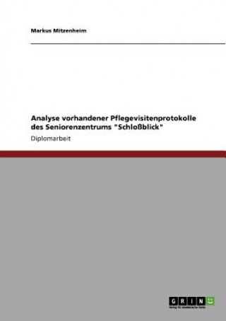 Kniha Analyse vorhandener Pflegevisitenprotokolle des Seniorenzentrums Schlossblick Markus Mitzenheim