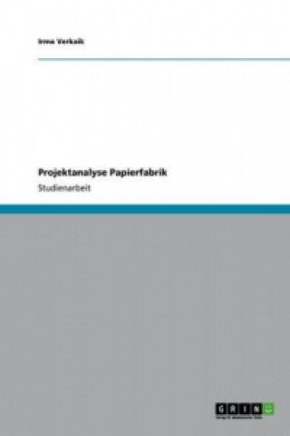 Kniha Projektanalyse Papierfabrik Irma Verkaik