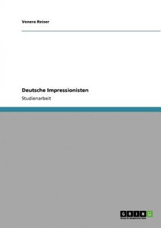 Livre Deutsche Impressionisten Venera Reiser