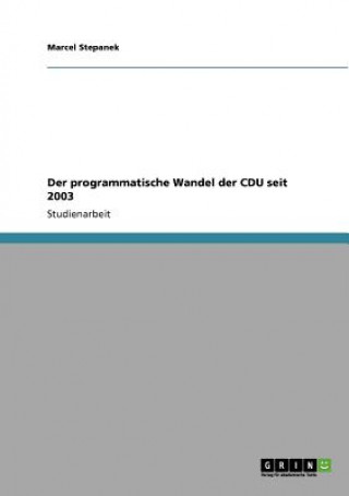 Carte programmatische Wandel der CDU seit 2003 Marcel Stepanek