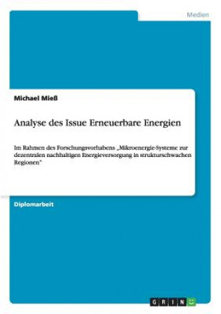 Könyv Analyse des Issue Erneuerbare Energien Michael Mieß