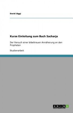 Buch Kurze Einleitung zum Buch Sacharja David Jäggi