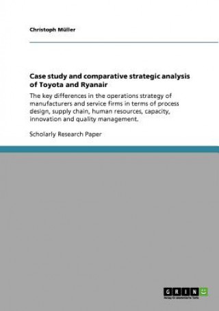 Kniha Case study and comparative strategic analysis of Toyota and Ryanair Christoph Müller