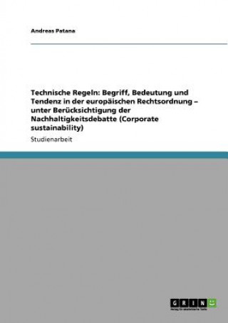 Buch Technische Regeln Andreas Patana