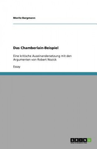 Könyv Das Chamberlain-Beispiel Moritz Bargmann