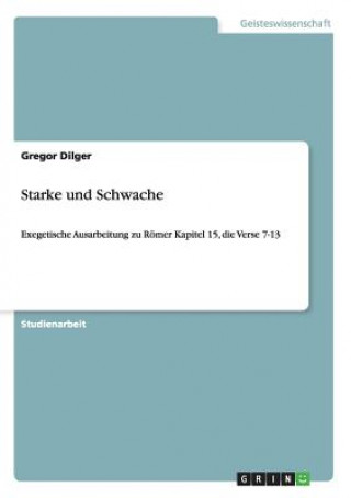 Carte Starke und Schwache Gregor Dilger