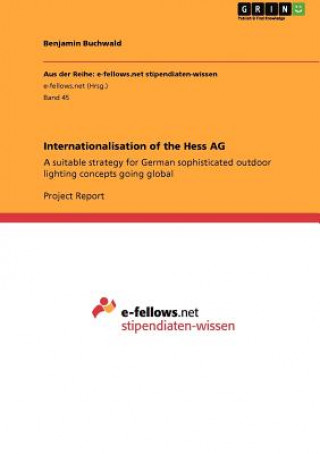 Libro Internationalisation of the Hess AG Benjamin Buchwald