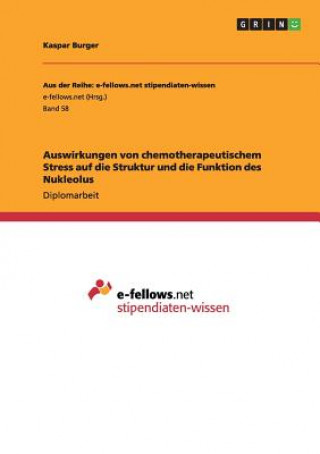 Könyv Auswirkungen von chemotherapeutischem Stress auf die Struktur und die Funktion des Nukleolus Kaspar Burger