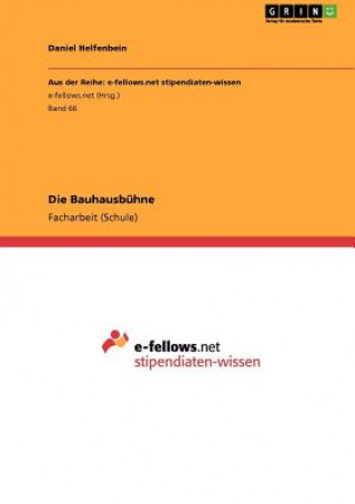 Buch Bauhausbuhne Daniel Helfenbein