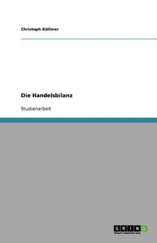 Kniha Die Handelsbilanz Christoph Köllmer