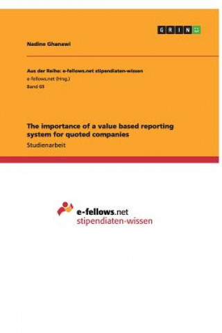 Carte importance of a value based reporting system for quoted companies Nadine Ghanawi