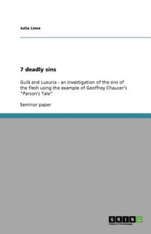 Kniha 7 deadly sins Julia Liese