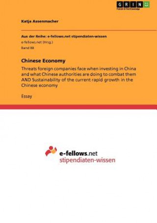 Kniha Chinese Economy Katja Assenmacher