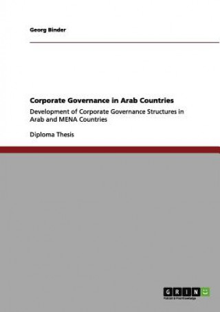 Book Corporate Governance in Arab Countries Georg Binder Binder