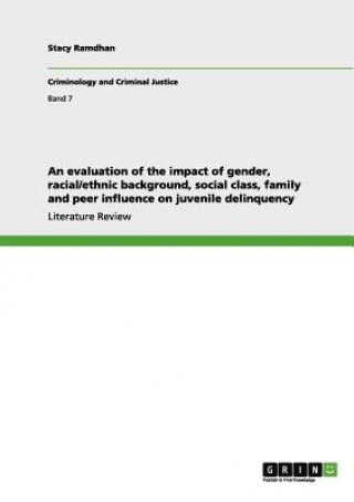 Könyv evaluation of the impact of gender, racial/ethnic background, social class, family and peer influence on juvenile delinquency Stacy Ramdhan