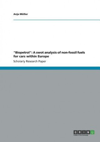 Carte "Biopetrol": A swot analysis of non-fossil fuels for cars within Europe Anja Müller