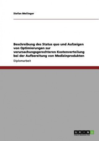 Livre Beschreibung des Status quo und Aufzeigen von Optimierungen zur verursachungsgerechteren Kostenverteilung bei der Aufbereitung von Medizinprodukten Stefan Meilinger