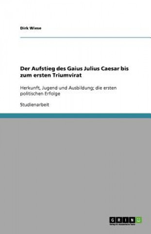 Könyv Aufstieg des Gaius Julius Caesar bis zum ersten Triumvirat Dirk Wiese
