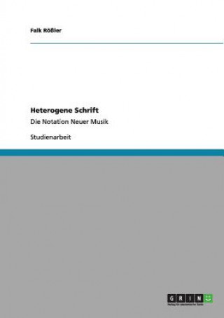 Livre Heterogene Schrift Falk Rößler