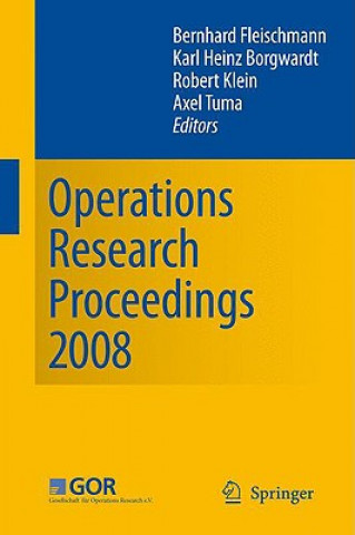 Kniha Operations Research Proceedings 2008 Bernhard Fleischmann