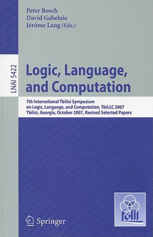 Boek Logic, Language, and Computation Peter Bosch