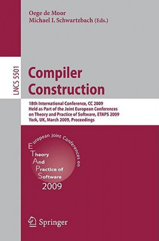 Kniha Compiler Construction Oege de Moor