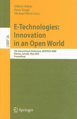 Kniha E-Technologies: Innovation in an Open World Gilbert Babin
