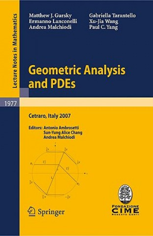 Carte Geometric Analysis and PDEs Matthew J. Gursky